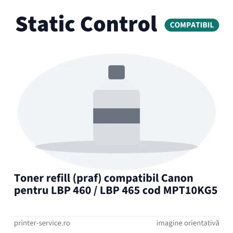 Toner refill (praf) compatibil Canon pentru LBP 460 / LBP 465 cod MPT10KG5 (Static Control)