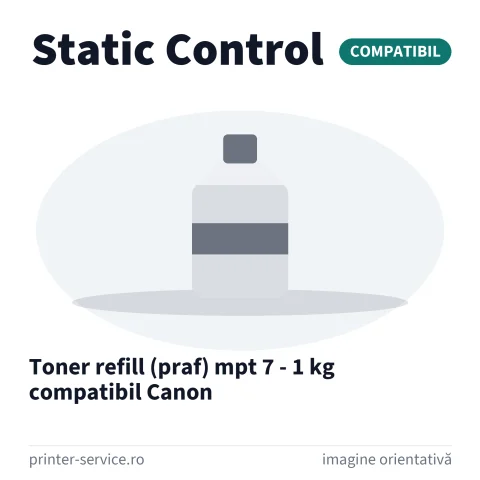 Toner refill (praf) mpt 7 - 1 kg compatibil Canon (Static Control)
