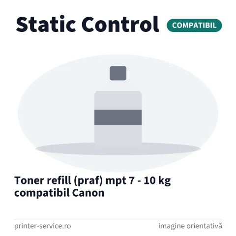 Toner refill (praf) mpt 7 - 10 kg compatibil Canon (Static Control)