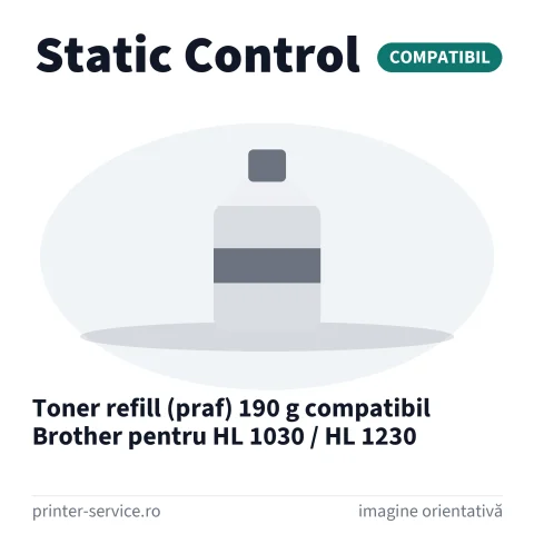 Toner refill (praf) 190 g compatibil Brother pentru HL 1030 / HL 1230 (Static Control)
