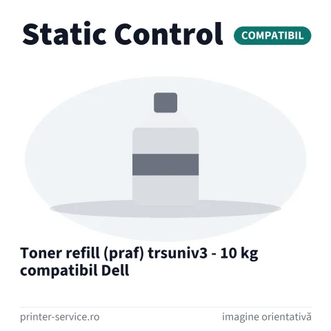 Toner refill (praf) trsuniv3 - 10 kg compatibil Dell (Static Control)
