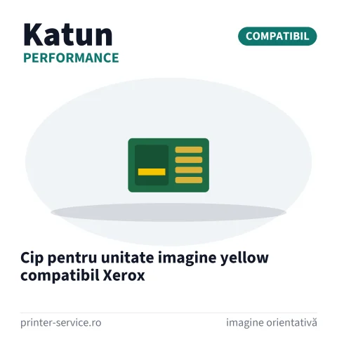 Cip pentru unitate imagine yellow compatibil Xerox (Katun Performance)