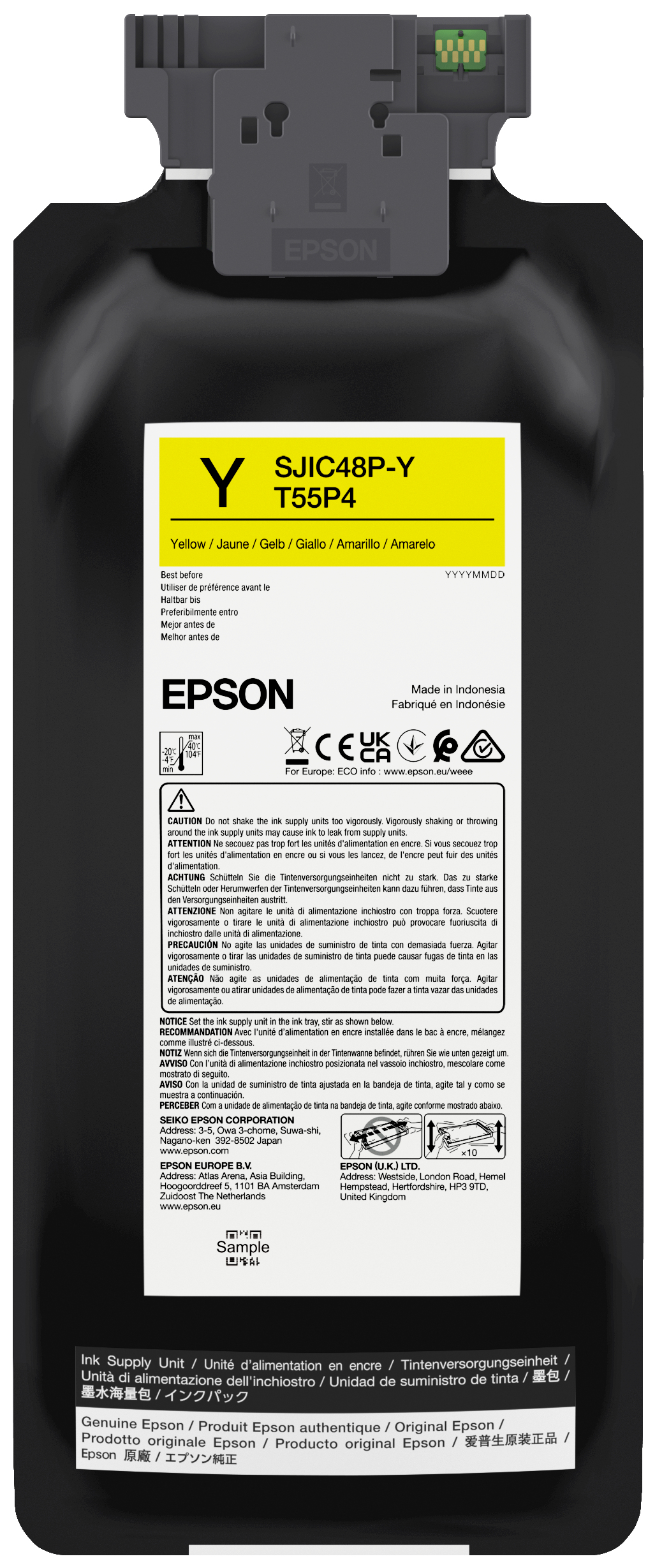 Epson SJIC48P-Y Yellow ink cartridge for ColorWorks C8000e