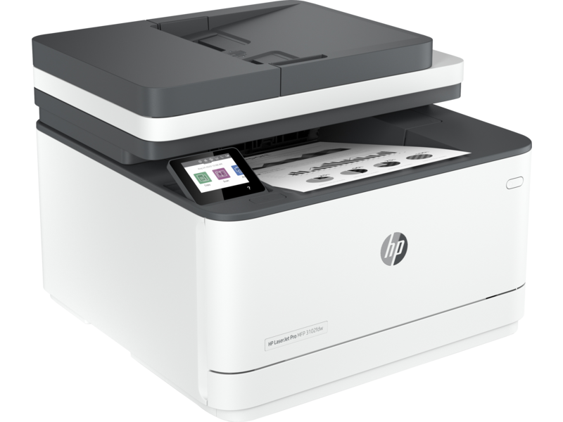 Multifunctional laser HP LaserJet Pro MFP 3102fdw, format A4, Monocrom, Duplex, USB + LAN + Wi-Fi — poza 2