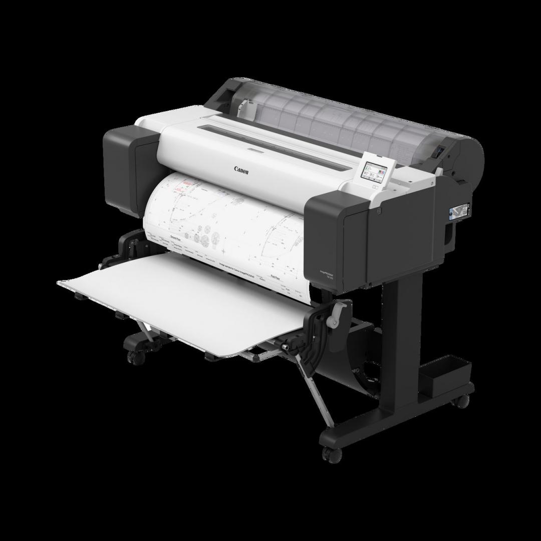 Plotter Canon imagePROGRAF TM-350 36"(914mm), format A0, 5 culori, rezolutie max 2400x1200dpi, memorie 2GB, limbaje de imprimare: HP-GL/2, HP RTL, JPEG (Ver. JFIF 1.02), CALS G4 (submission via FTP only), Display LCD 4.3", interfata: USB 2.0, Etherne — poza 2