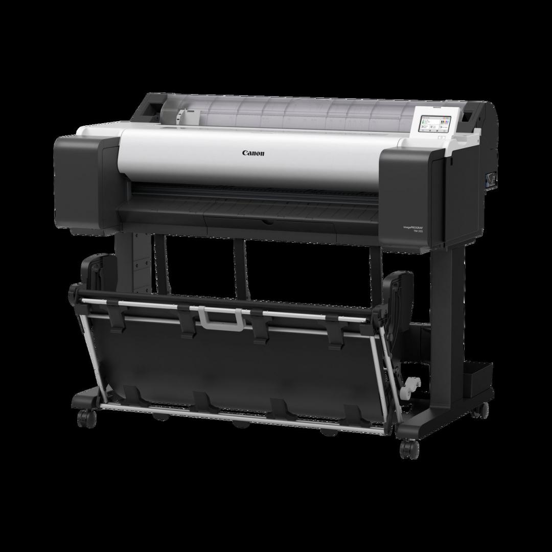 Plotter Canon imagePROGRAF TM-350 36"(914mm), format A0, 5 culori, rezolutie max 2400x1200dpi, memorie 2GB, limbaje de imprimare: HP-GL/2, HP RTL, JPEG (Ver. JFIF 1.02), CALS G4 (submission via FTP only), Display LCD 4.3", interfata: USB 2.0, Etherne — poza 3