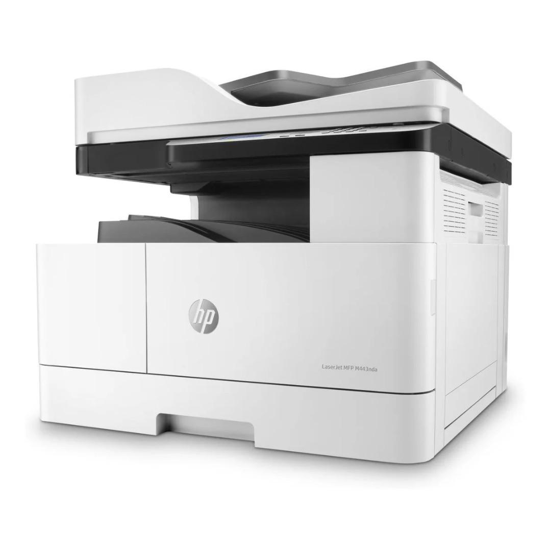 Multifunctional laser HP LaserJet MFP M443NDA, format A3, Monocrom, Duplex, USB + LAN — poza 2