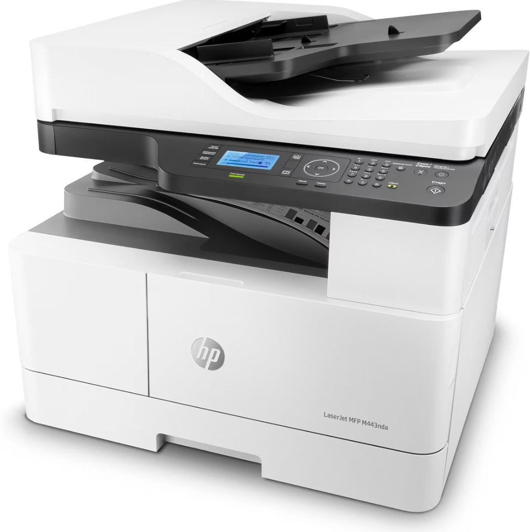 Multifunctional laser HP LaserJet MFP M443NDA, format A3, Monocrom, Duplex, USB + LAN — poza 3