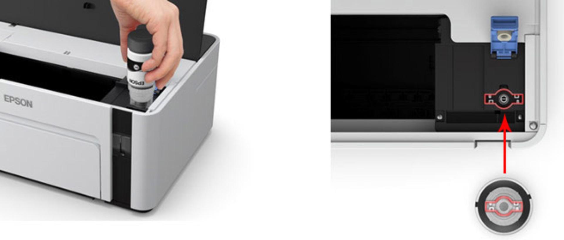 Imprimanta inkjet Epson M1100, CISS, A4 Monocrom, format A4, USB — poza 3
