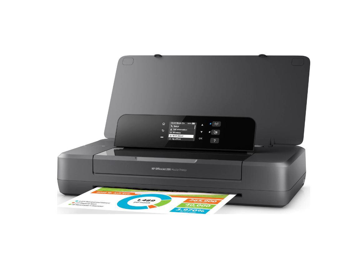 Imprimanta inkjet HP OfficeJet 200 Mobile Printer, Color, format A4, USB + Wi-Fi — poza 2