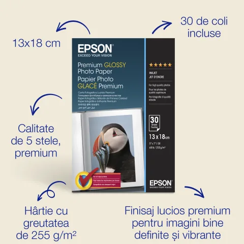 Hartie 5X7 Premium Glossy 20 Sheets