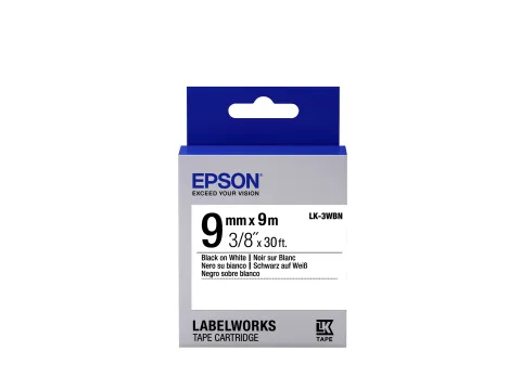 Tape - LK3WBN Std adh Blk/Wht 9/9