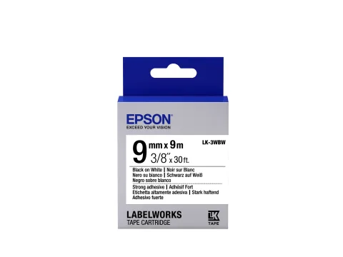 Tape - LK3WBW Strng adh Blk/Wht 9/9