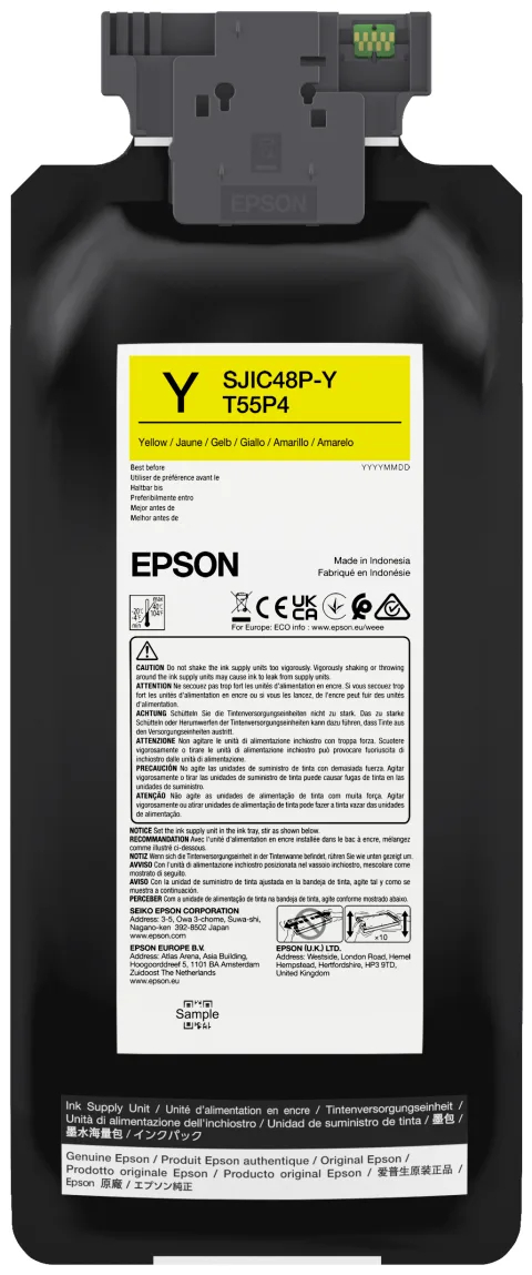 Epson SJIC48P-Y Yellow ink cartridge for ColorWorks C8000e