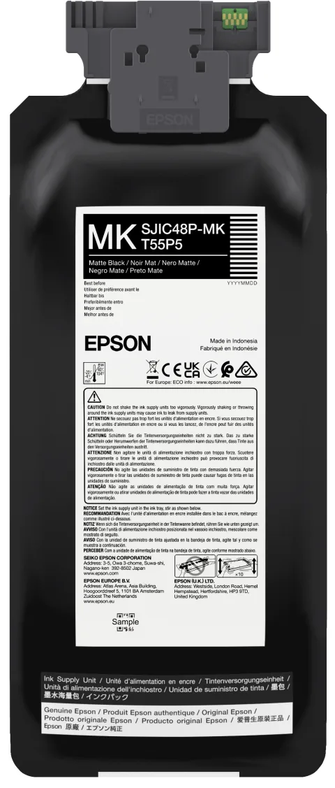 Epson SJIC48P-MK Matt Black ink cartridge for ColorWorks C8000e