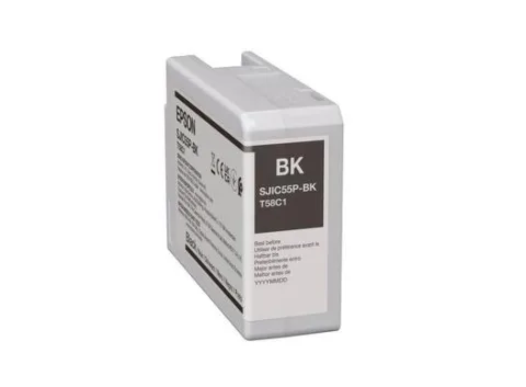 Epson SJIC55(BK): Ink cartridge for ColorWorks CW-D6500/D6000 (Black)
