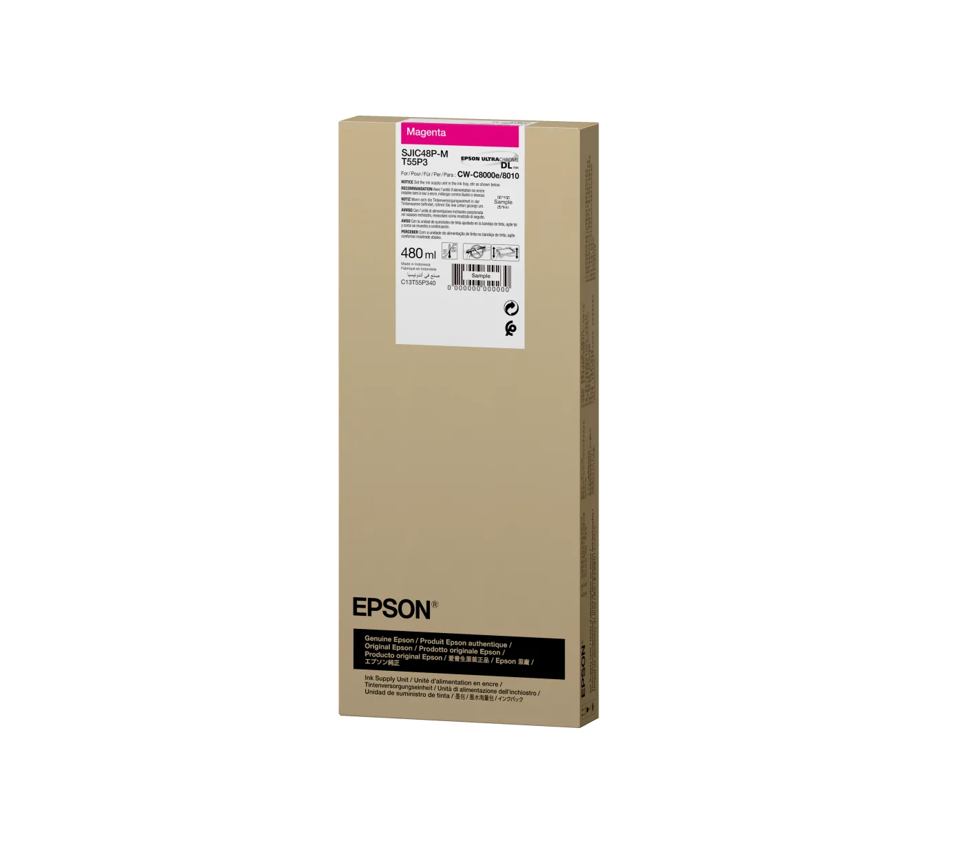Epson SJIC48P-M Magenta ink cartridge for ColorWorks C8000e — poza 2