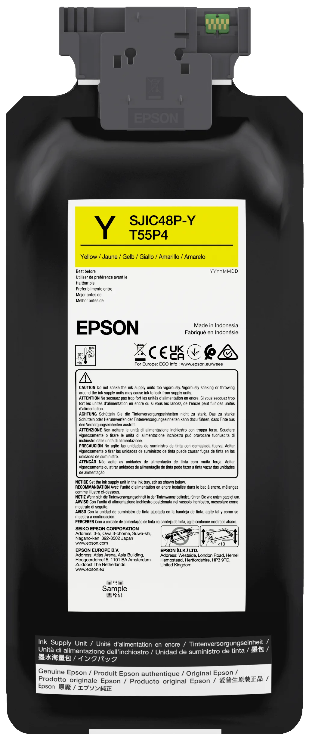 Epson SJIC48P-Y Yellow ink cartridge for ColorWorks C8000e