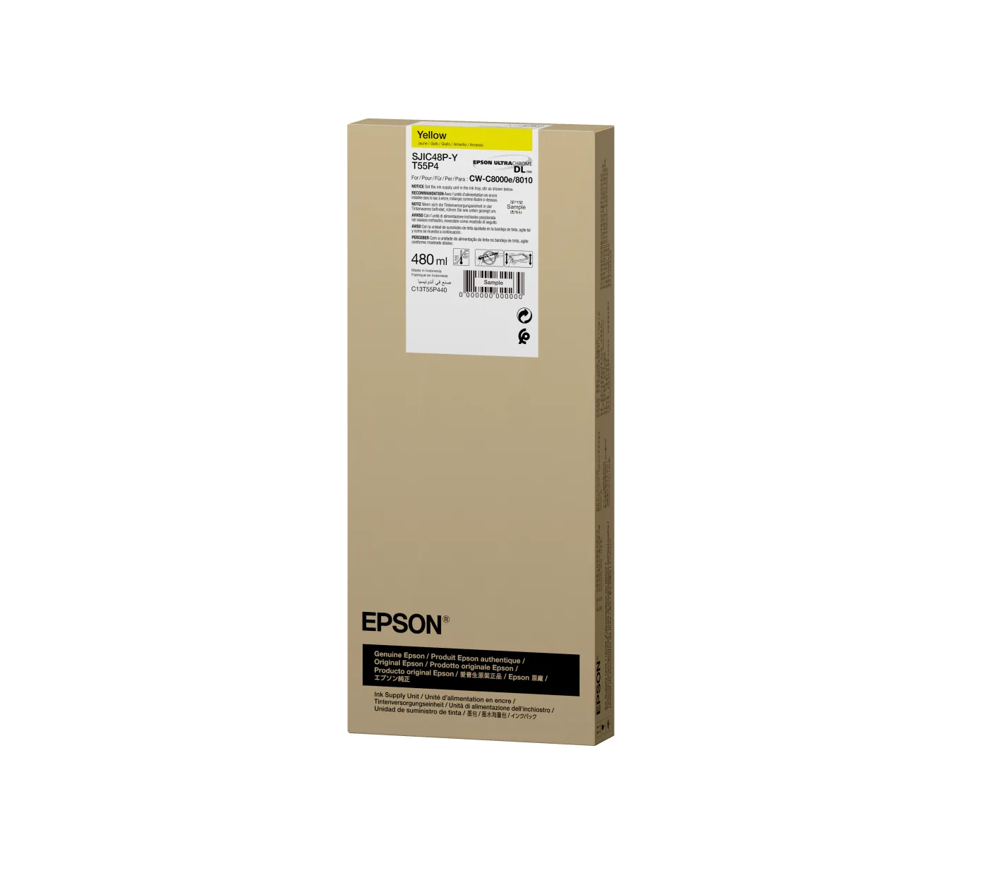 Epson SJIC48P-Y Yellow ink cartridge for ColorWorks C8000e — poza 2