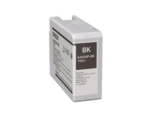 Epson SJIC55(BK): Ink cartridge for ColorWorks CW-D6500/D6000 (Black)