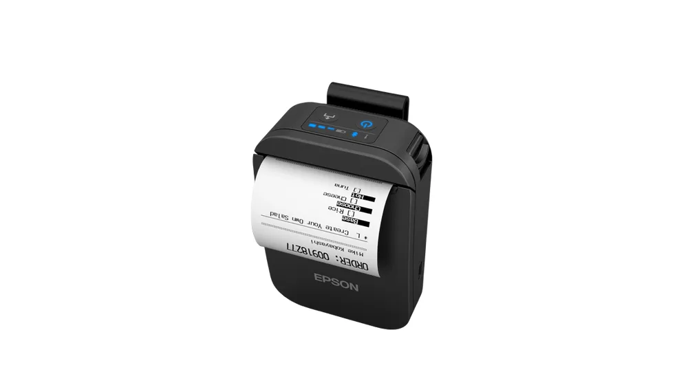 Epson TM-P20II (101): Mobile Receipt, Bluetooth, USB-C, Black, EMEA — poza 3