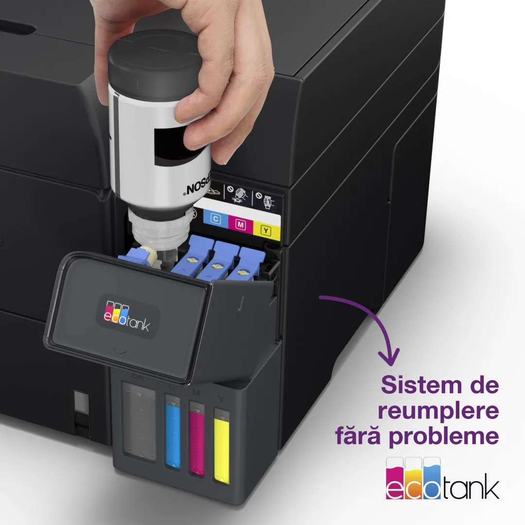 Multifuncțional inkjet Epson EcoTank L6390, CISS, format A4, color, Duplex, USB + LAN + Wi-Fi — poza 5