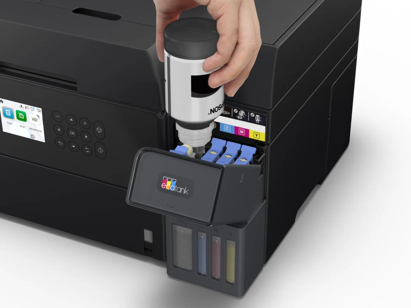 Multifunctional inkjet EPSON EcoTank CISS L6370, format A4, Color, Duplex, USB + LAN — poza 3